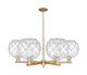 Innovations - 716-6CR-CB-G122-10RW - Six Light Chandelier - Arcadia - Champagne Bronze