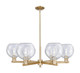 Innovations - 716-6CR-CB-G124-8 - Six Light Chandelier - Arcadia - Champagne Bronze