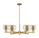 Innovations - 716-6CR-CB-G128-6 - Six Light Chandelier - Arcadia - Champagne Bronze