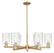 Innovations - 716-6CR-CB-G342 - Six Light Chandelier - Arcadia - Champagne Bronze