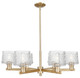 Innovations - 716-6CR-CB-G402 - Six Light Chandelier - Arcadia - Champagne Bronze