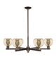 Innovations - 716-6CR-OB-G128-6 - Six Light Chandelier - Arcadia - Oil Rubbed Bronze