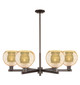 Innovations - 716-6CR-OB-G128-8 - Six Light Chandelier - Arcadia - Oil Rubbed Bronze