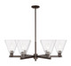 Innovations - 716-6CR-OB-GBC-82 - Six Light Chandelier - Arcadia - Oil Rubbed Bronze