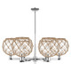 Innovations - 716-6CR-PC-G122-10RB - Six Light Chandelier - Arcadia - Polished Chrome