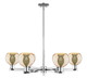 Innovations - 716-6CR-PC-G128-6 - Six Light Chandelier - Arcadia - Polished Chrome