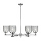 Innovations - 716-6CR-PC-G257 - Six Light Chandelier - Arcadia - Polished Chrome