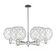 Innovations - 716-6CR-PN-G122-10RW - Six Light Chandelier - Arcadia - Polished Nickel