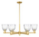 Innovations - 716-6CR-SG-G442 - Six Light Chandelier - Arcadia - Satin Gold