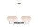 Innovations - 716-6CR-SN-G121-8 - Six Light Chandelier - Arcadia - Satin Nickel