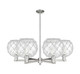 Innovations - 716-6CR-SN-G122-10RW - Six Light Chandelier - Arcadia - Satin Nickel