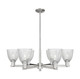 Innovations - 716-6CR-SN-G382 - Six Light Chandelier - Arcadia - Satin Nickel