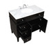 Park Avenue Bathroom Vanity Set in Black (173-VF12540BK)