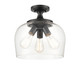 Millennium - 9713-MB - Three Light Semi-Flush Mount - Ashford - Matte Black