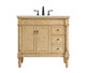 Elegant Lighting - VF13036AB - Single Bathroom Vanity - Lexington - antique beige