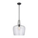 Millennium - 99401-MB - One Light Pendant - Puckette - Matte Black