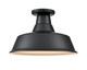 Millennium - RCLWF14-SB - One Light Semi-Flush Mount - R Series - Satin Black