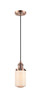 Innovations - 201C-AC-G311-LED - LED Mini Pendant - Franklin Restoration - Antique Copper