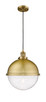 Innovations - 201C-BB-HFS-124-BB-LED - LED Pendant - Franklin Restoration - Brushed Brass