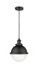 Innovations - 201C-BK-HFS-84-BK-LED - LED Mini Pendant - Franklin Restoration - Matte Black