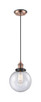 Innovations - 201CBP-ACBK-G204-8 - One Light Mini Pendant - Franklin Restoration - Antique Copper
