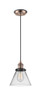 Innovations - 201CBP-ACBK-G42 - One Light Mini Pendant - Franklin Restoration - Antique Copper