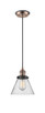 Innovations - 201CBP-ACBK-G44 - One Light Mini Pendant - Franklin Restoration - Antique Copper