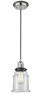 Innovations - 201CBP-PNBK-G182 - One Light Mini Pendant - Franklin Restoration - Polished Nickel