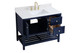 Theo Bathroom Vanity Set in Blue (173-VF16442BL-BS)