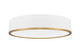 Bradley LED Flush Mount (1018F20-MW-MGLD-LED)