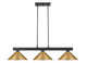 Z-Lite - 152MB-MSG - Three Light Billiard - Cobalt - Matte Black