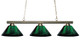 Z-Lite - 155-3BN-ARG - Three Light Billiard - Sharp Shooter - Brushed Nickel