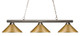 Z-Lite - 155-3BN-MSG - Three Light Billiard - Sharp Shooter - Brushed Nickel