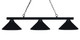 Z-Lite - 155-3MB-MMB - Three Light Billiard - Sharp Shooter - Matte Black