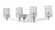 Aubrey Four Light Vanity (1931-4V-CH)