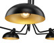 Bellamy Five Light Semi Flush Mount (1942-5SF-MB)