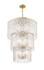 Glacier 12 Light Chandelier (1943-36MGLD)