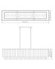 Glacier Seven Light Linear Chandelier (1943-53L-MGLD)