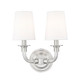 Katerina Two Light Wall Sconce (1950-2S-BN)