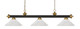Z-Lite - 200-3BRZ+SG-AWL14 - Three Light Billiard - Riviera - Bronze + Satin Gold
