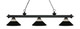 Z-Lite - 200-3MB-RMB - Three Light Billiard - Riviera - Matte Black