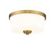 Z-Lite - 220F2-HBR - Two Light Flush Mount - Arlington - Heritage Brass