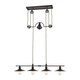 Spindle Wheel Four Light Linear Chandelier (69089/4)