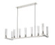 Beau Nine Light Linear Chandelier (3031-9L-PN)