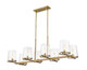 Z-Lite - 3032-8L-RB - Eight Light Linear Chandelier - Callista - Rubbed Brass