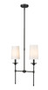 Z-Lite - 3033-2L-MB - Two Light Linear Chandelier - Emily - Matte Black