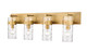 Z-Lite - 3035-4V-RB - Four Light Vanity - Fontaine - Rubbed Brass