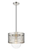 Z-Lite - 3037P11-PN - One Light Pendant - Kipton - Polished Nickel