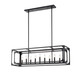 Easton Nine Light Linear Chandelier (3038-9L-MB)