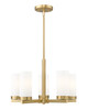 Z-Lite - 3044-5MGLD - Five Light Chandelier - Danica - Modern Gold